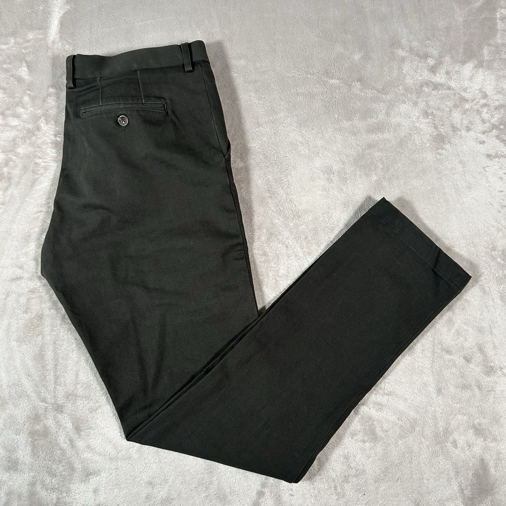 Spier & Mackay Mens 35x33 Dark Green Contemporary Cotton Canvas Pants